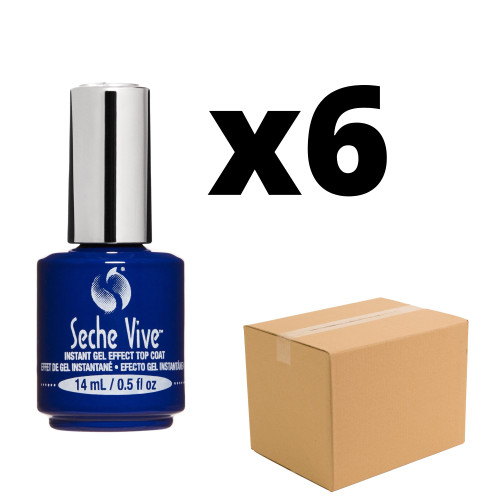 Seche Vive Gel Effect Lacquer Top Coat 0.5 oz - Nail Supply Inc